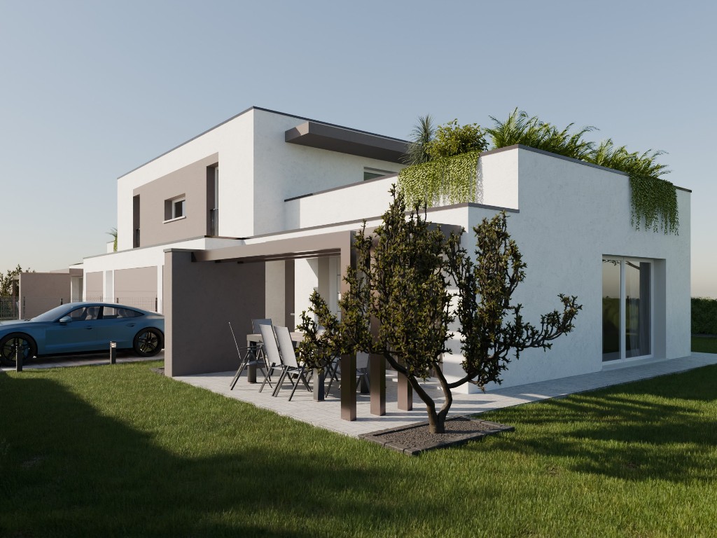 Appartamento con giardino in vendita a Cornuda