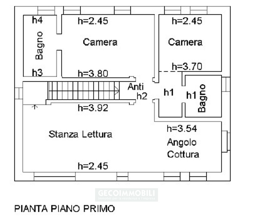 PIANTA PIANO PRIMO CASA PRIAROLLO
