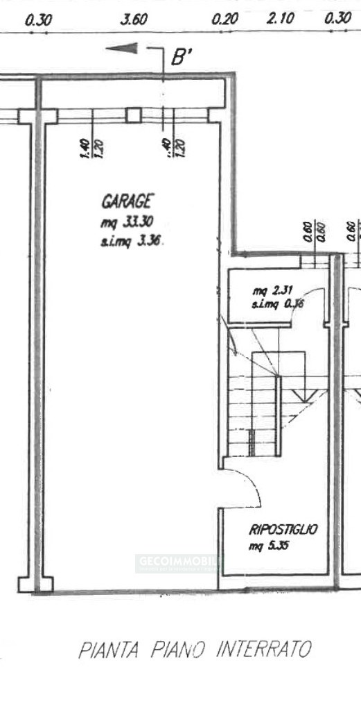 Plan. Garage